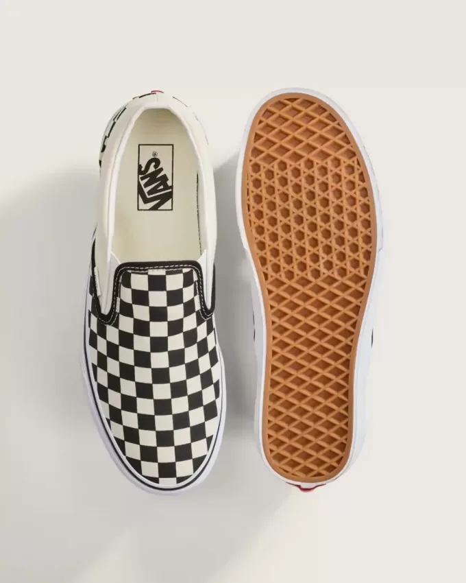 Klassisk Slip-On Checkerboard Sko Klassisk Slip-On Checkerboard Sko