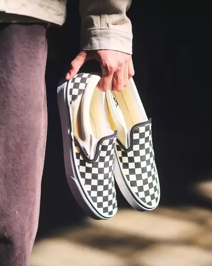 Klassisk Slip-On Checkerboard Sko Klassisk Slip-On Checkerboard Sko