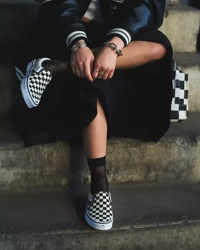 Klassisk Slip-On Checkerboard Sko Klassisk Slip-On Checkerboard Sko