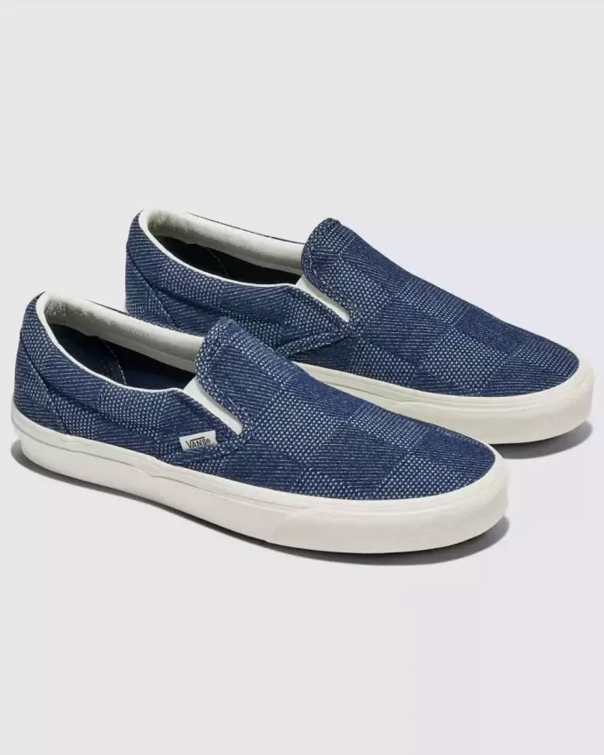 Klassisk Slip-On Denim Sko Klassisk Slip-On Denim Sko