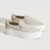 Klassisk Slip-On Platform Checkerboard Sko