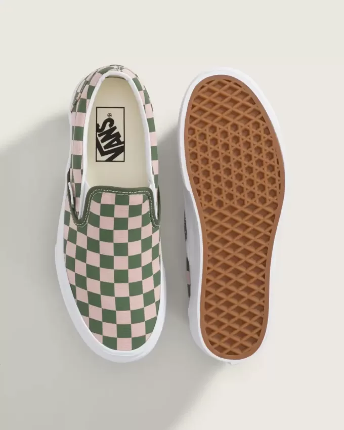 Klassisk Slip-On Platform Checkerboard Sko Klassisk Slip-On Platform Checkerboard Sko