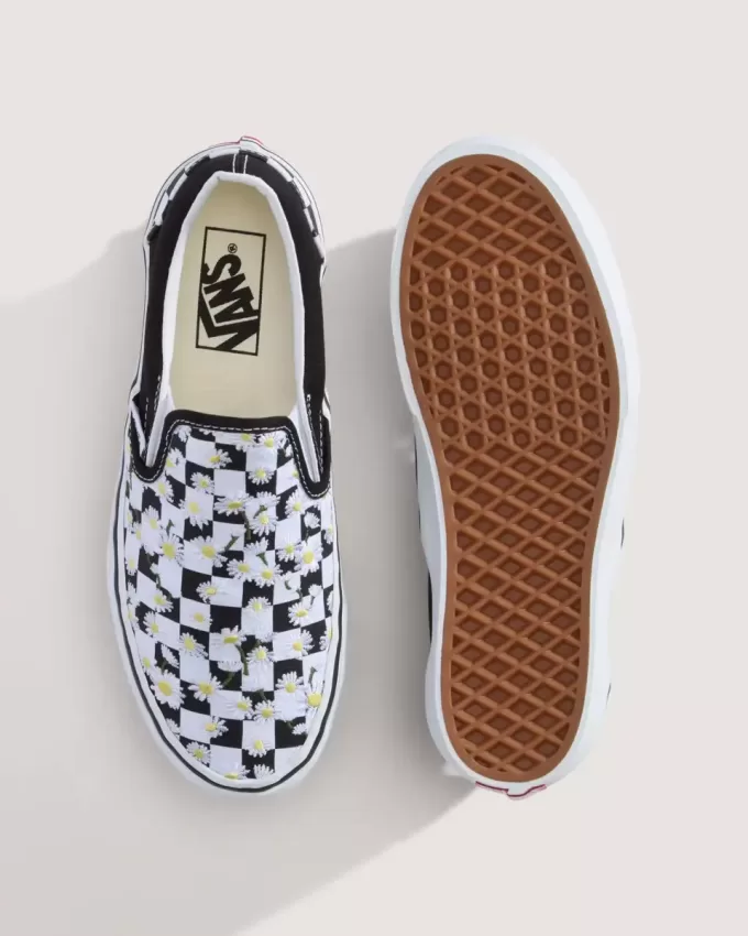Klassisk Slip-On Platform Checkerboard Sko Klassisk Slip-On Platform Checkerboard Sko