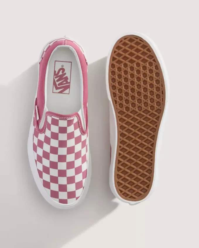 Klassisk Slip-On Platform Checkerboard Sko Klassisk Slip-On Platform Checkerboard Sko