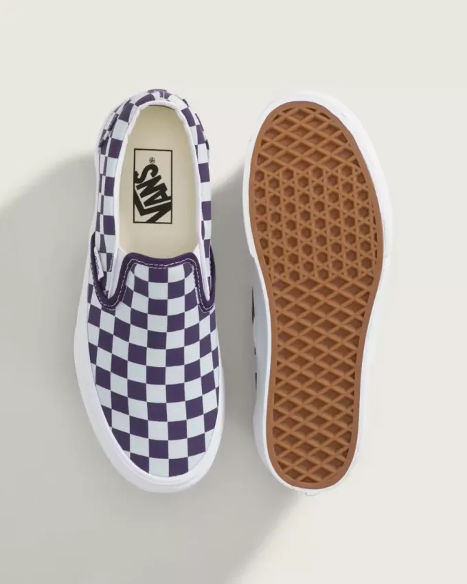 Klassisk Slip-On Platform Checkerboard Sko Klassisk Slip-On Platform Checkerboard Sko