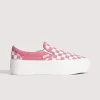 Klassisk Slip-On Platform Checkerboard Sko Klassisk Slip-On Platform Checkerboard Sko