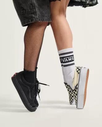 Klassisk Slip-On schackbräde plattformssko