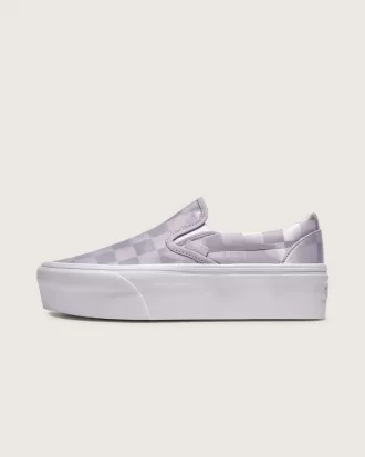 Klassisk Slip-On Stackform Checkerboard Shoe