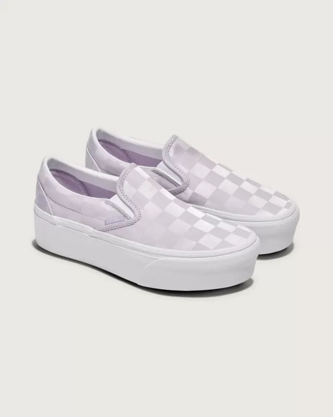 Klassisk Slip-On Stackform Checkerboard Shoe Klassisk Slip-On Stackform Checkerboard Shoe