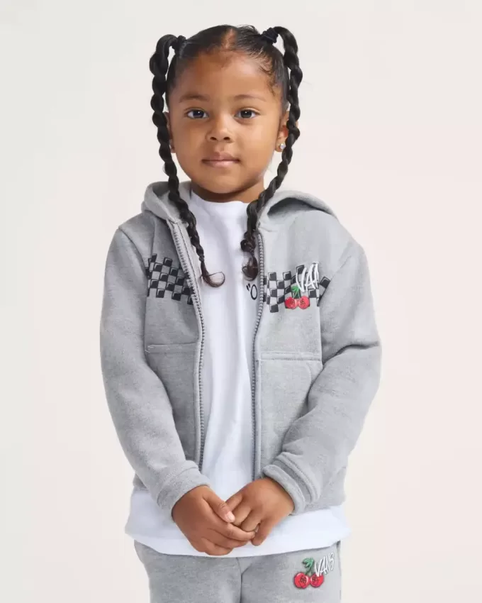 Lilla Kids Checker Cherries Pullover Hoodie Lilla Kids Checker Cherries Pullover Hoodie