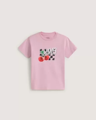 Little Kids Checker Cherries T-Shirt
