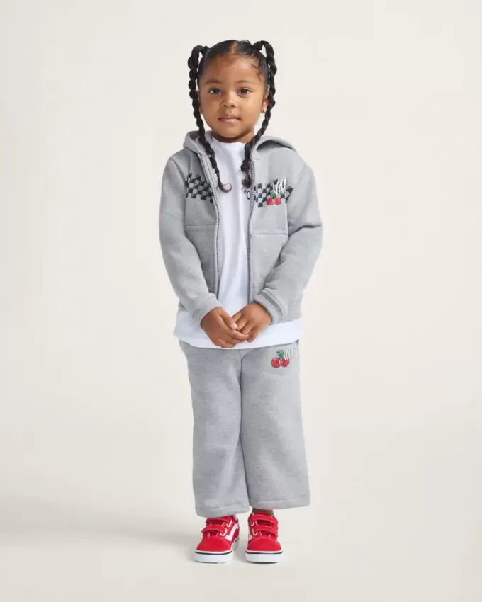 Little Kids Checker Cherries träningsbyxor Little Kids Checker Cherries träningsbyxor