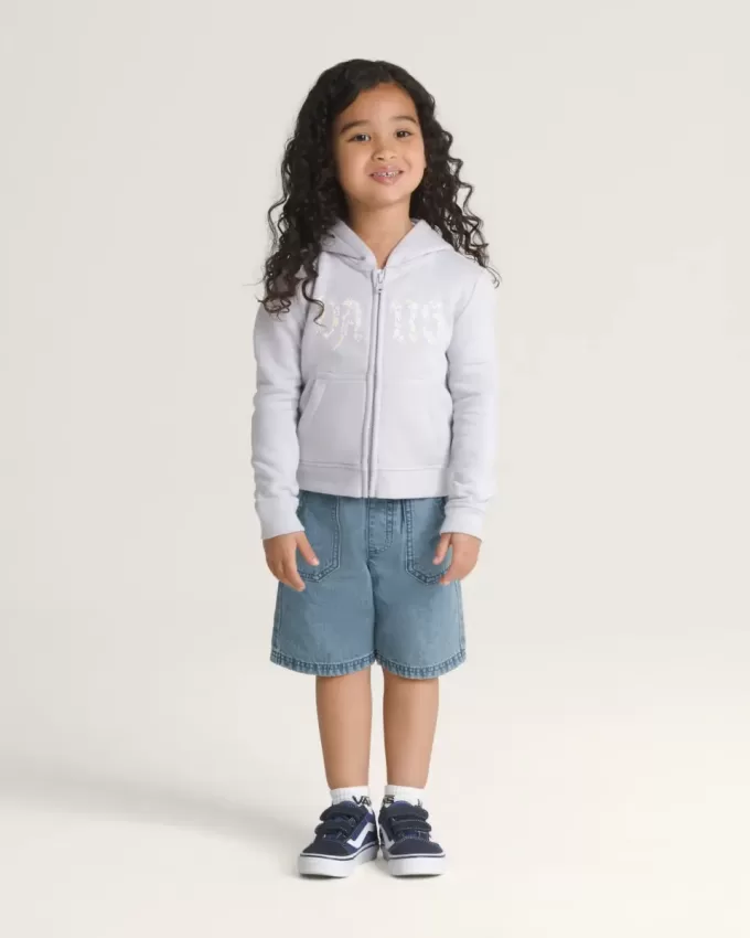 Little Kids Daisy Break Hoodie med dragkedja Little Kids Daisy Break Hoodie med dragkedja