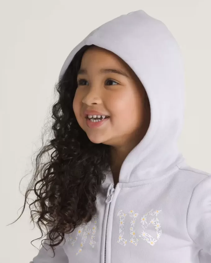 Little Kids Daisy Break Hoodie med dragkedja Little Kids Daisy Break Hoodie med dragkedja