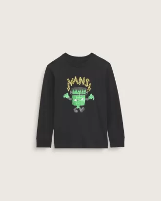 Little Kids Frankenwaffle Halloween långärmad T-shirt