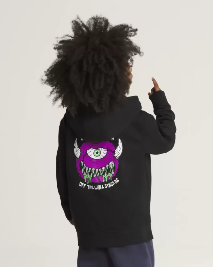 Little Kids Monster Ball Hoodie med dragkedja