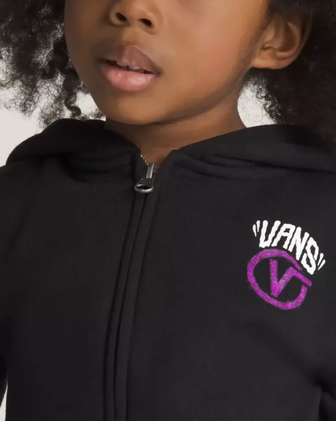 Little Kids Monster Ball Hoodie med dragkedja
