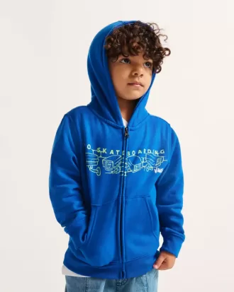 Little Kids Night Watchers Hoodie med dragkedja