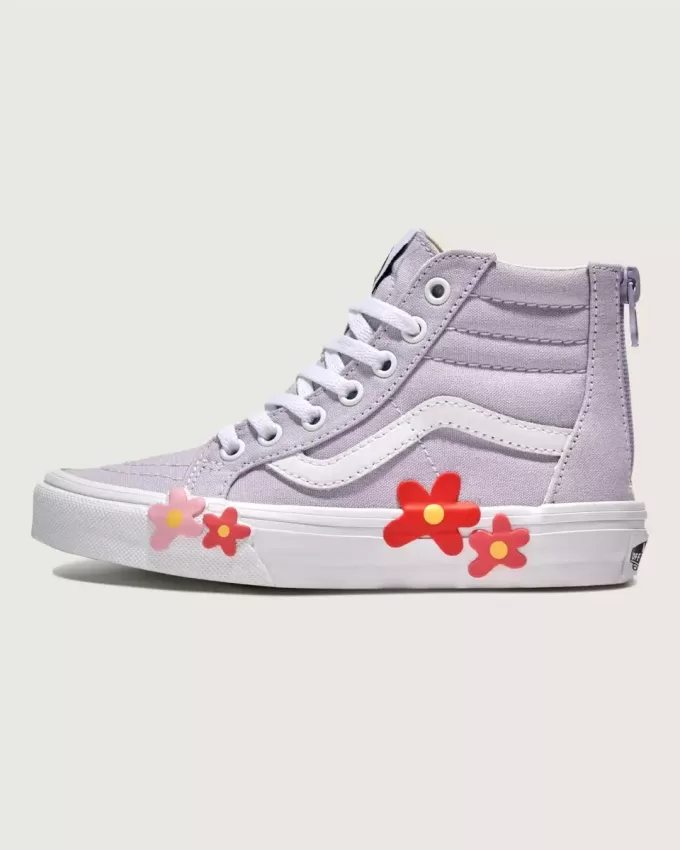 Little Kids Sk8-Hi-Zip Flower Sko Little Kids Sk8-Hi-Zip Flower Sko