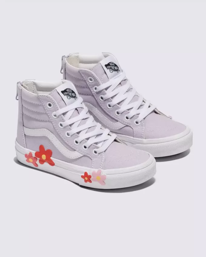 Little Kids Sk8-Hi-Zip Flower Sko Little Kids Sk8-Hi-Zip Flower Sko