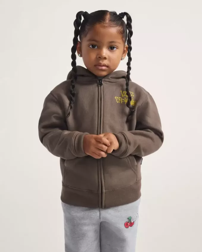 Little Kids Stomper Hoodie med dragkedja