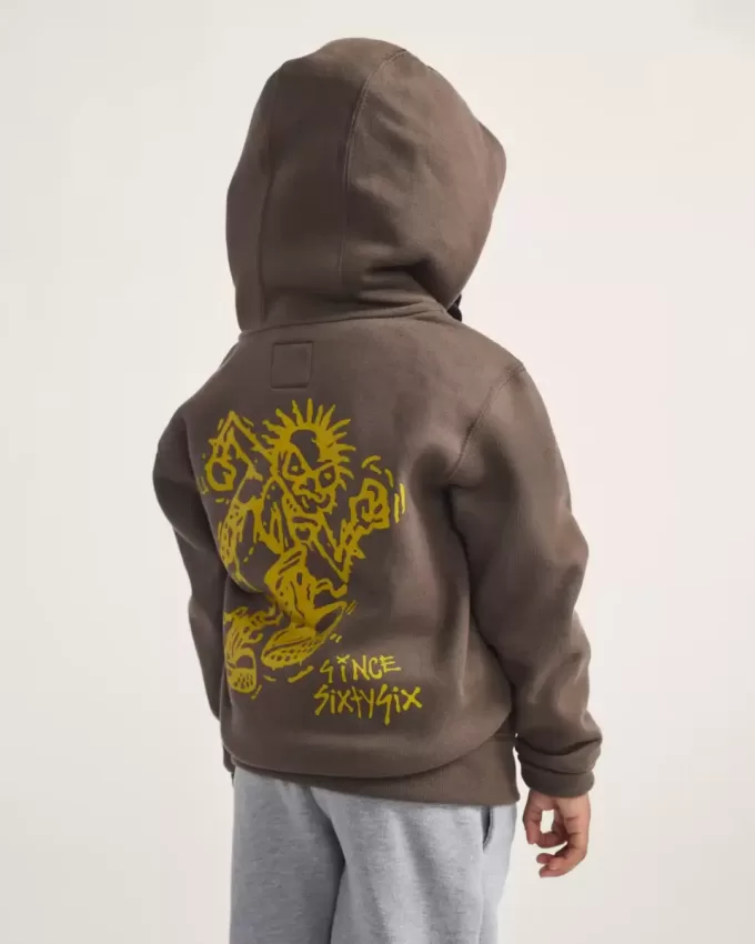 Little Kids Stomper Hoodie med dragkedja