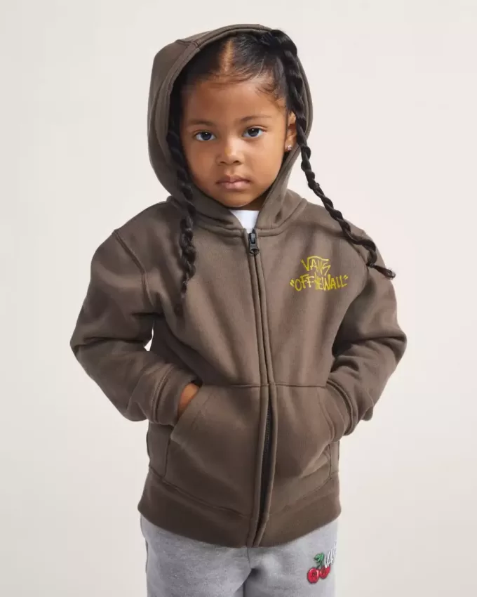 Little Kids Stomper Hoodie med dragkedja