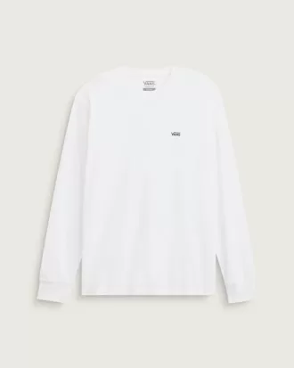 Långärmad T-shirt med logotyp på vänster bröst