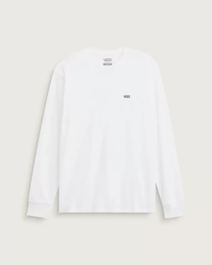 Långärmad T-shirt med logotyp på vänster bröst Långärmad T-shirt med logotyp på vänster bröst