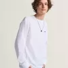 Långärmad T-shirt med logotyp på vänster bröst Långärmad T-shirt med logotyp på vänster bröst