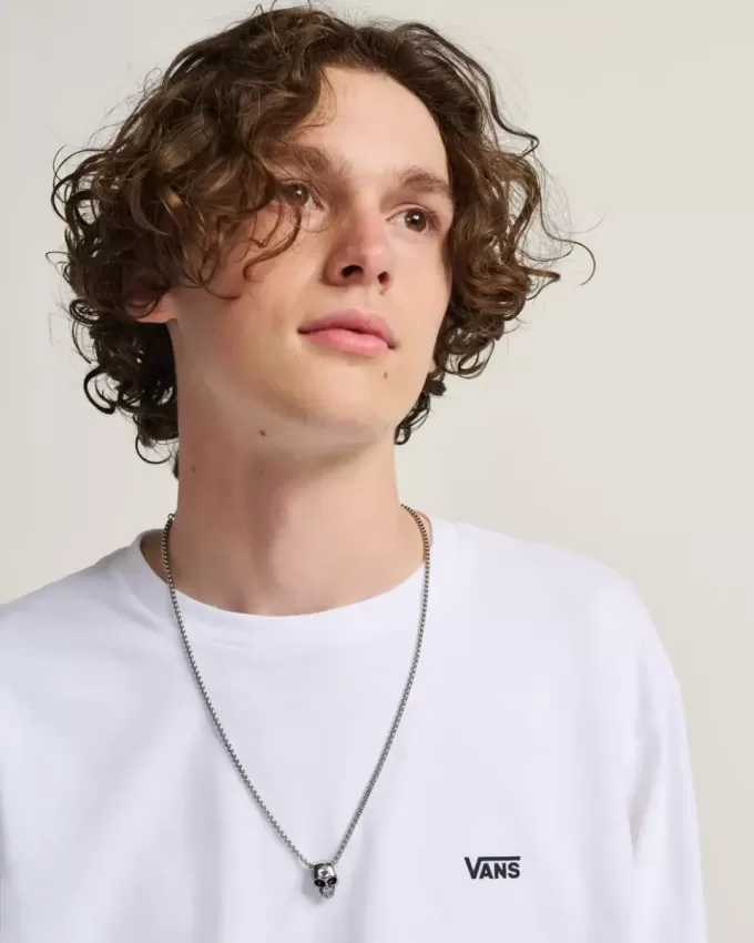 Långärmad T-shirt med logotyp på vänster bröst Långärmad T-shirt med logotyp på vänster bröst