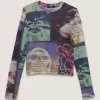 Ludlow Mesh långärmad topp