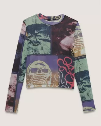 Ludlow Mesh långärmad topp