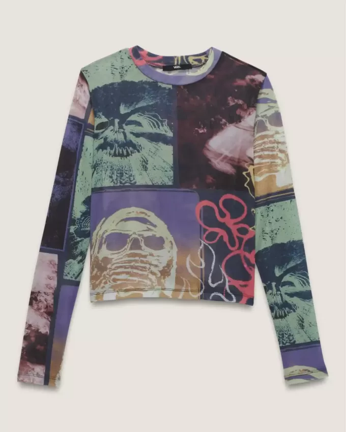 Ludlow Mesh långärmad topp