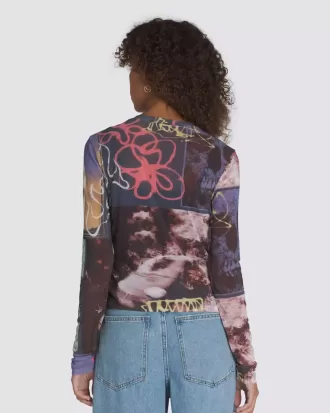 Ludlow Mesh långärmad topp