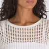 Mila Open Knit Crop Crew Tröja Mila Open Knit Crop Crew Tröja