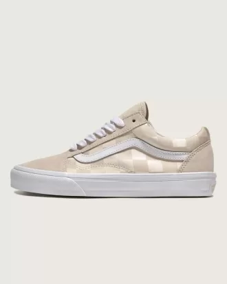 Old Skool Checkerboard Satin Sko