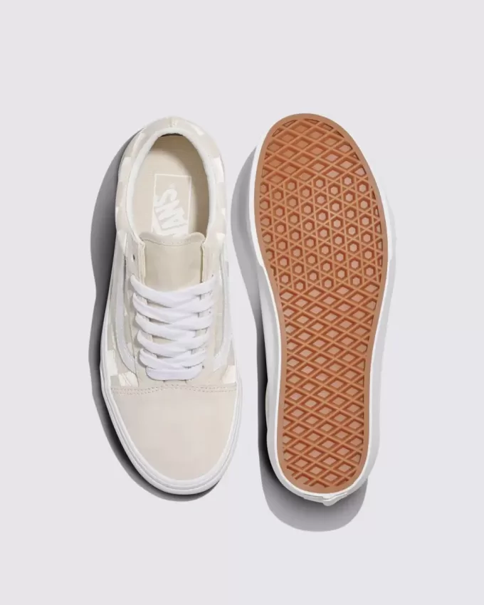 Old Skool Checkerboard Satin Sko Old Skool Checkerboard Satin Sko