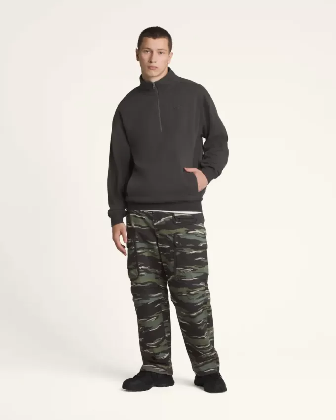 Premium sweatshirt med halv dragkedja Premium sweatshirt med halv dragkedja