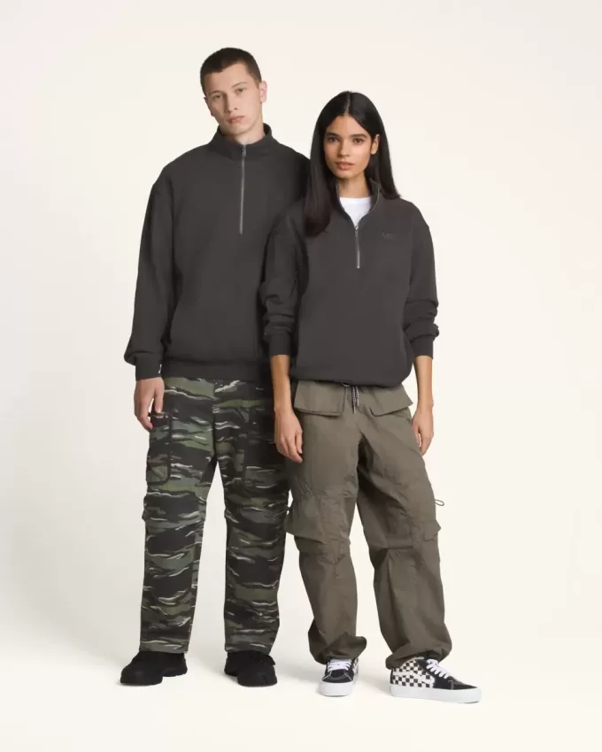 Premium sweatshirt med halv dragkedja Premium sweatshirt med halv dragkedja