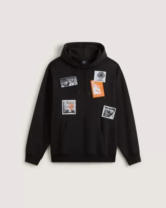 Punk Patch Pullover Hoodie
