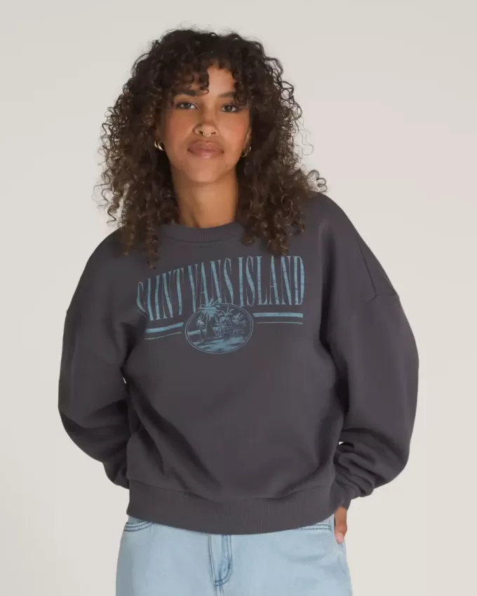 Retro Isle Graphic Crew Sweatshirt Retro Isle Graphic Crew Sweatshirt