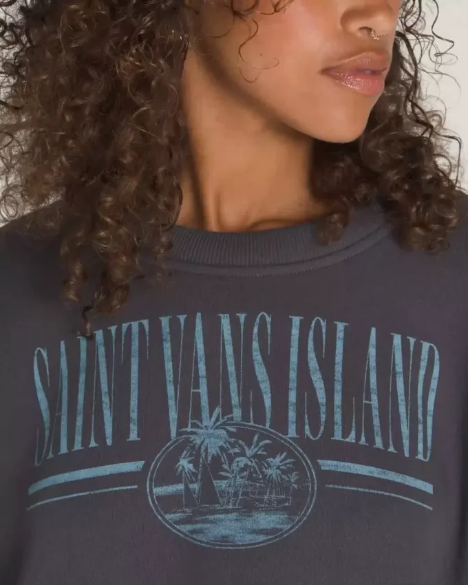 Retro Isle Graphic Crew Sweatshirt Retro Isle Graphic Crew Sweatshirt