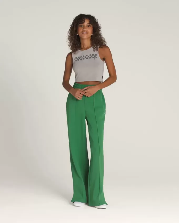 Schackbräde monterad Crop Linne Schackbräde monterad Crop Linne
