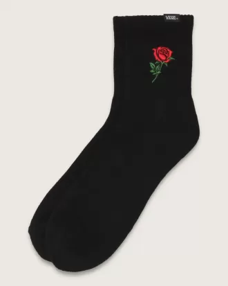 Single Rose Half Crew strumpor