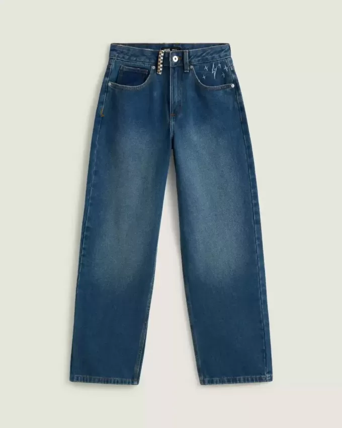 Sirelle broderade jeansbyxor Sirelle broderade jeansbyxor