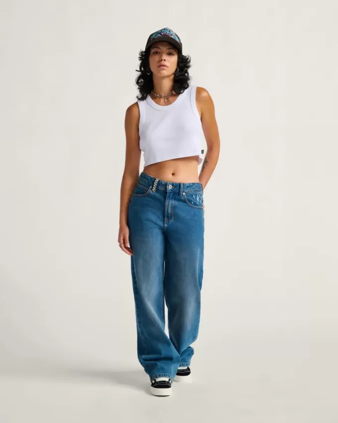 Sirelle broderade jeansbyxor Sirelle broderade jeansbyxor