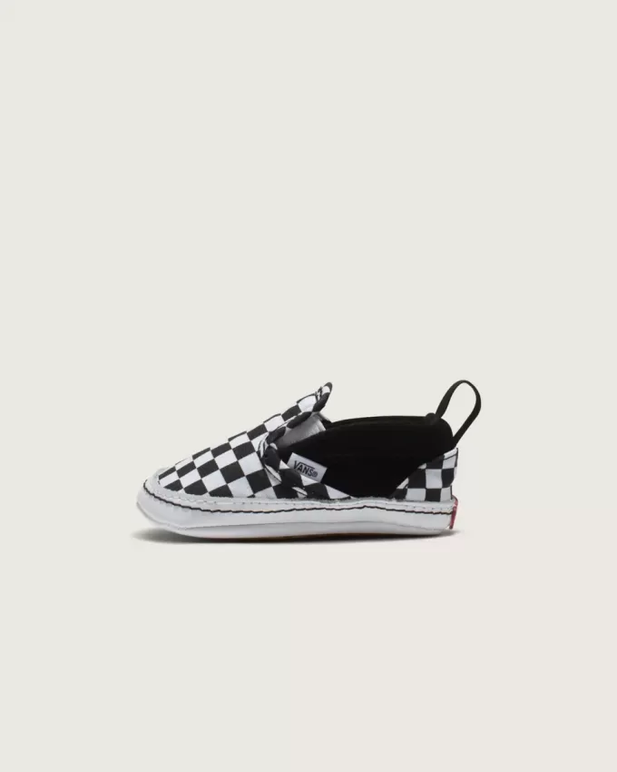 Spädbarn Slip-On V schackbräde Spjälsäng Sko Spädbarn Slip-On V schackbräde Spjälsäng Sko