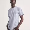 T-shirt med logotyp för vänster bröst