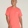 T-shirt med logotyp för vänster bröst